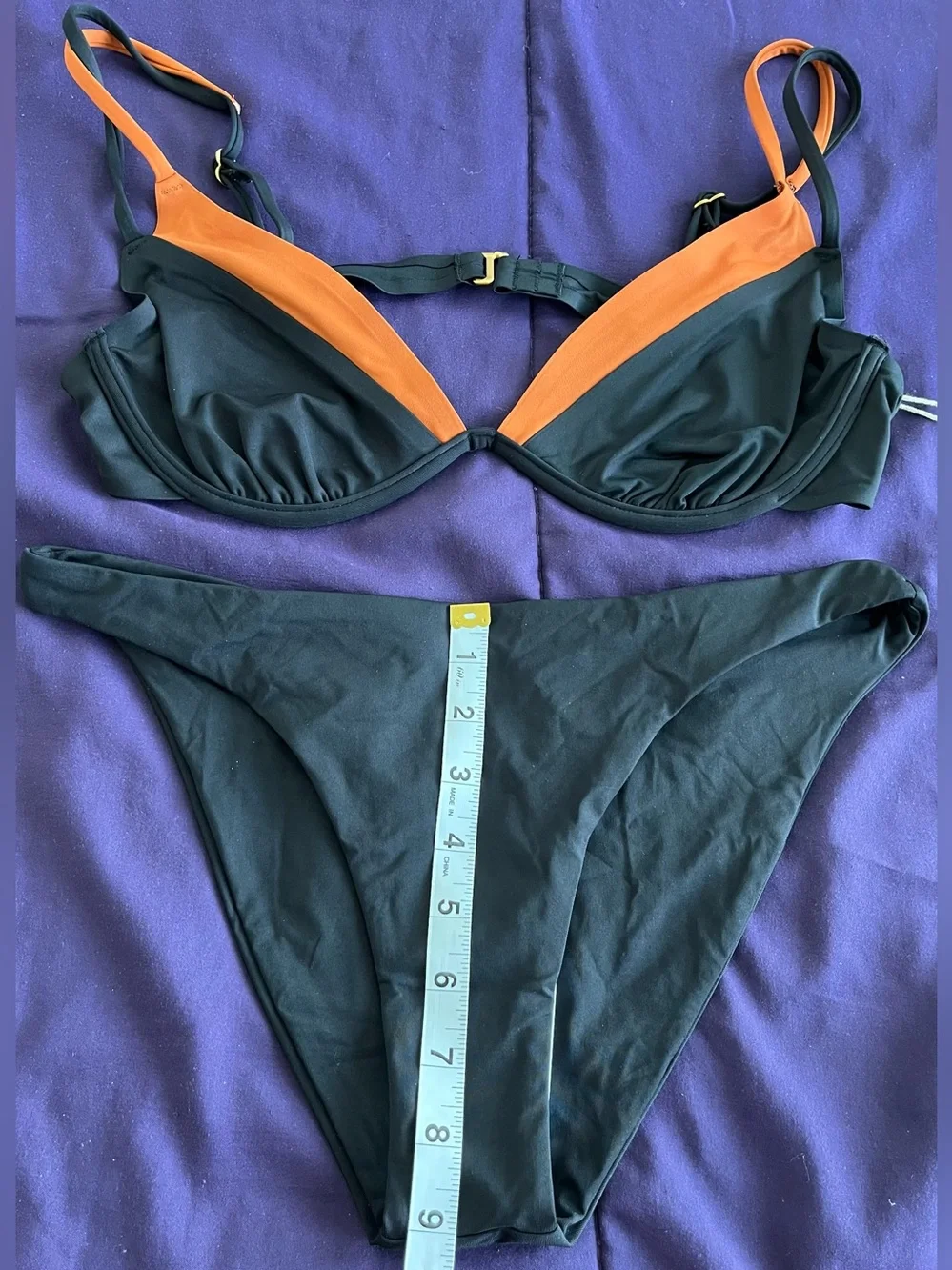 L*Space Bikini Set Fused Zendaya Top & Camacho Bottom Large Boho Resortwear
